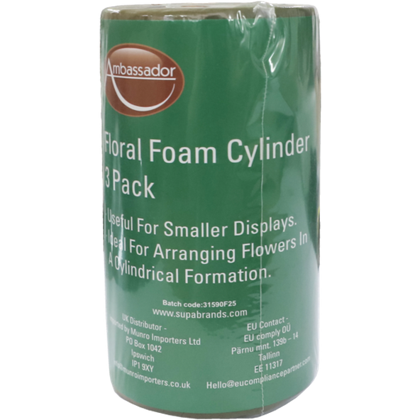 Ambassador Floral Foam Cylinder Pack 3