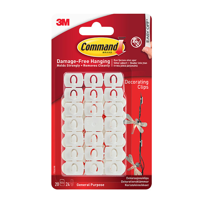 Command Decorating Clips 17026 - 20pk