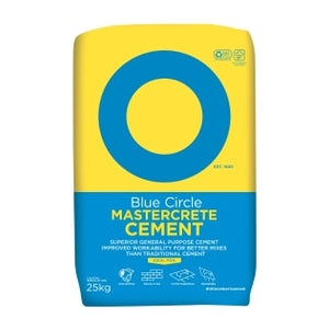 Blue Circle Mastercrete Grey Cement in Plastic Bag 25kg
