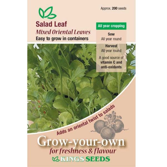 Salad Leaf Mixed Oriental Leaves