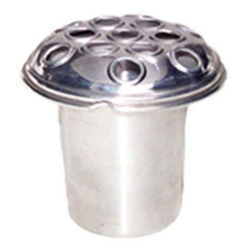 Grave Vase Insert 5" Aluminium Silver