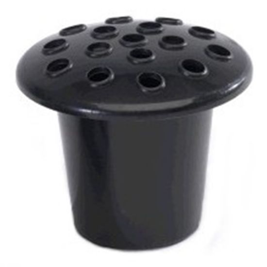 Grave Vase Insert 5" Plastic Black