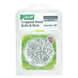 ALM Cropped Head Bolts & Nuts Pack of 20