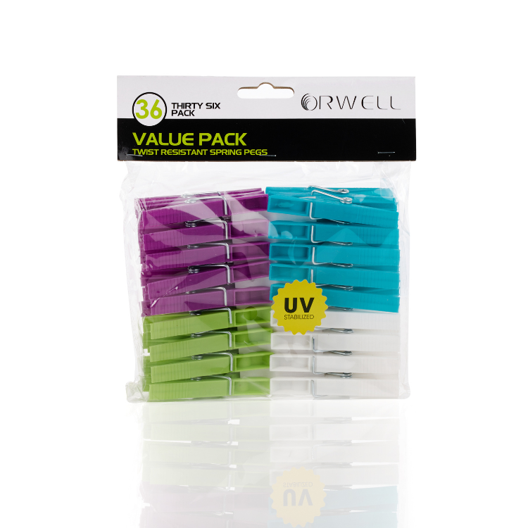 Orwell Value Spring Clothes Pegs 36pk 6301