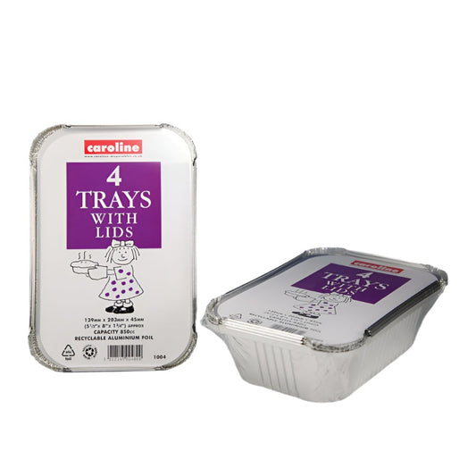 Foil Trays With Lids 30oz