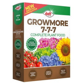 Doff Growmore 7-7-7 Granular Fertiliser 2kg