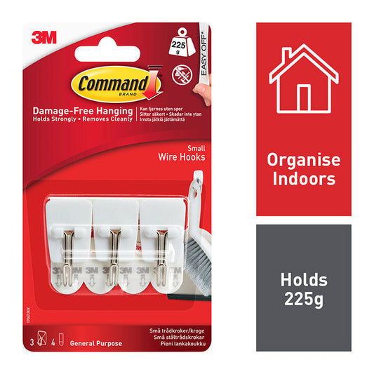 Command Small Wire Hooks 17067- 3pk