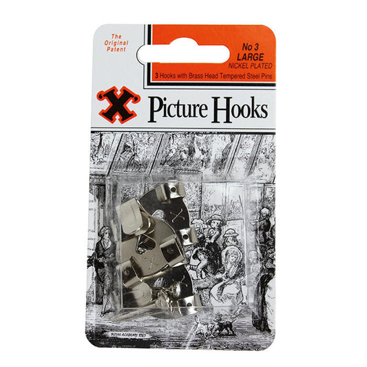 X Picture Hooks No.3 3 Pack