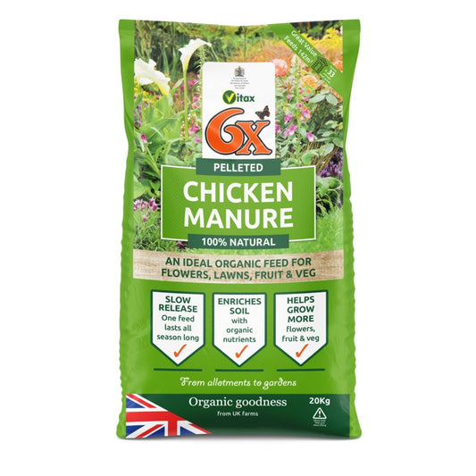 6x Pelleted Chicken Manure