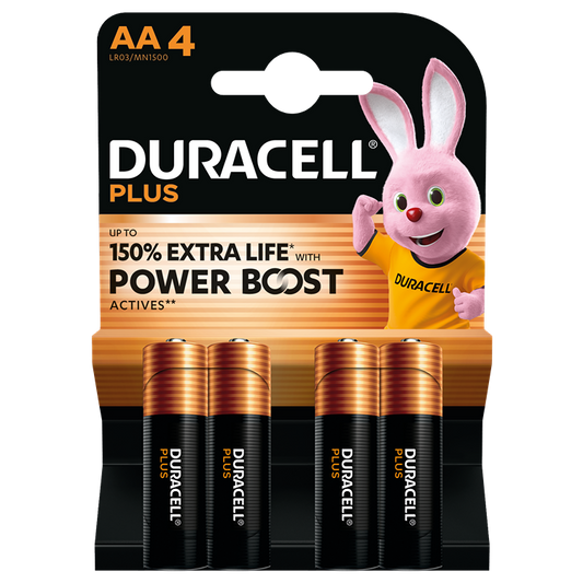 Duracell Plus Power Boost AA Battery 4pk