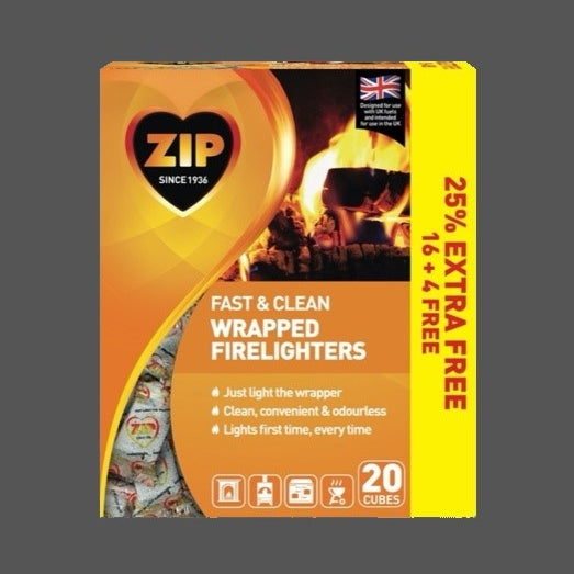 ZIP Wrapped Firelighters