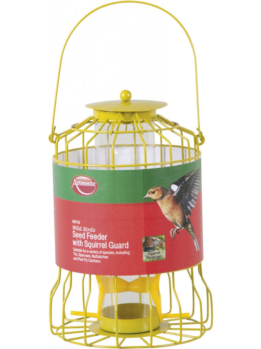 Ambassador Wild Birds Seed Feeder With Squirrel Guard