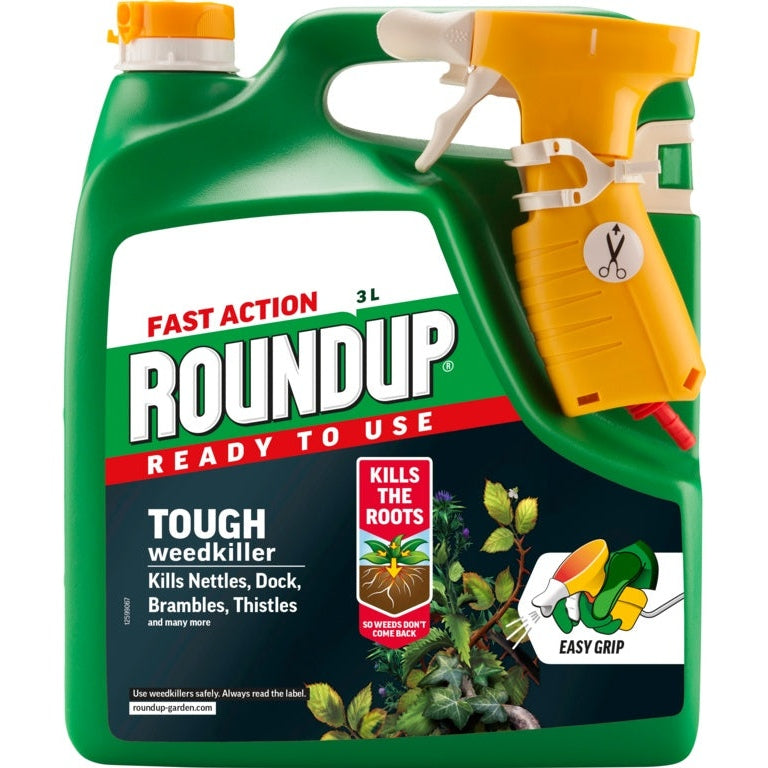 Roundup Fast Action Tough Ready To Use Weedkiller 3L