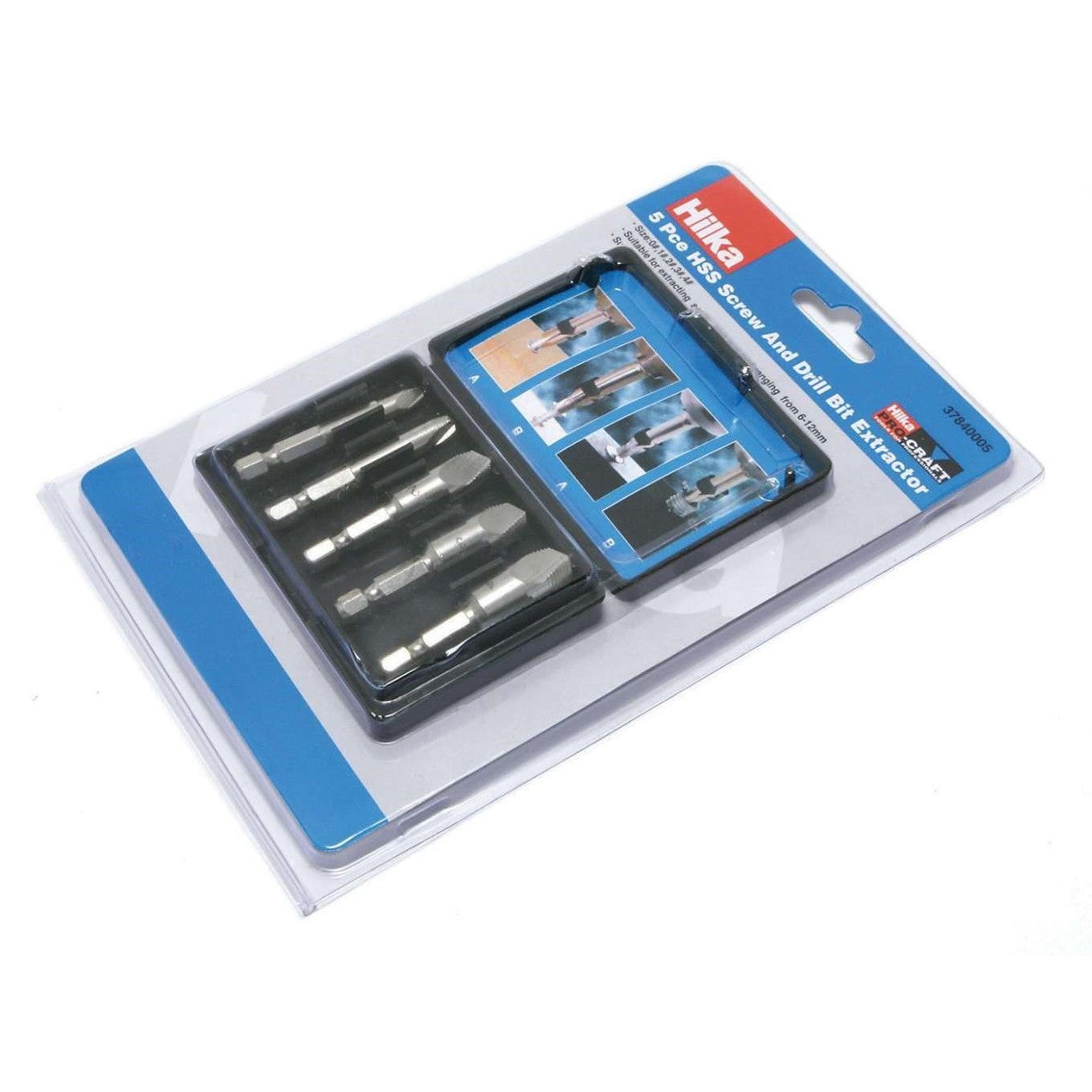 5 pce Damaged Screw & Bolt Extractor Set