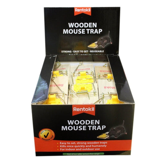 Rentokil Wooden Mouse Trap Single