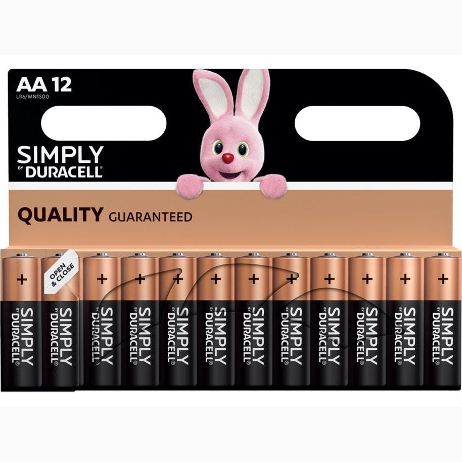 Duracell Simply Batteries AA Pack 12