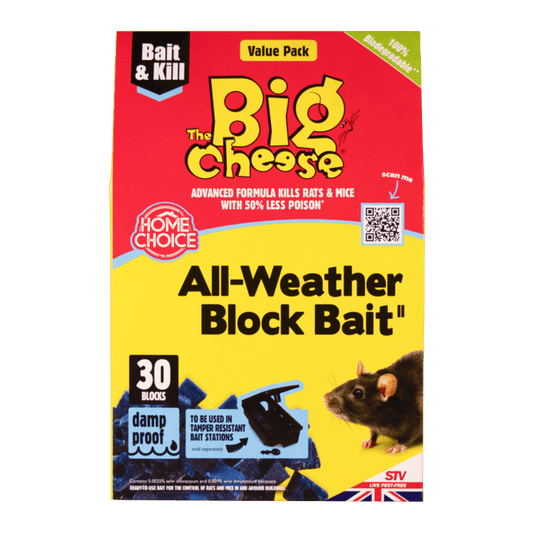 The Big Cheese All Weather Mouse & Rat Block Bait 30x10g