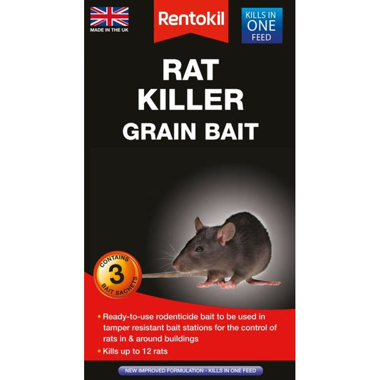 Rentokil Rat Killer Grain Bait 3 Sachet