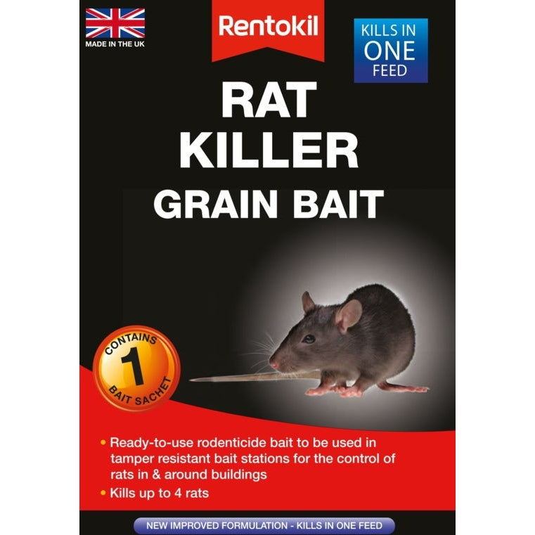 Rat Poison Rentokil Rentokil Rat Killer Grain Bait Single Sachet – Lawrences Amble