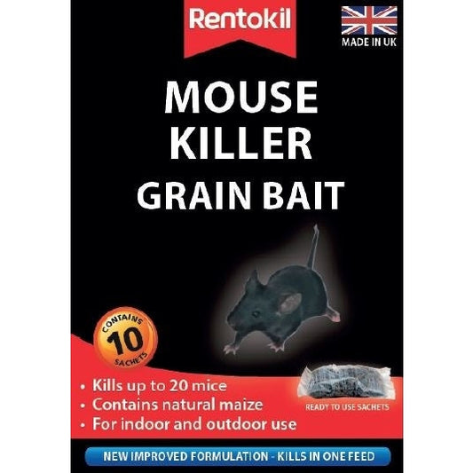 Rentokil Mouse Killer Grain Bait 10 Sachet