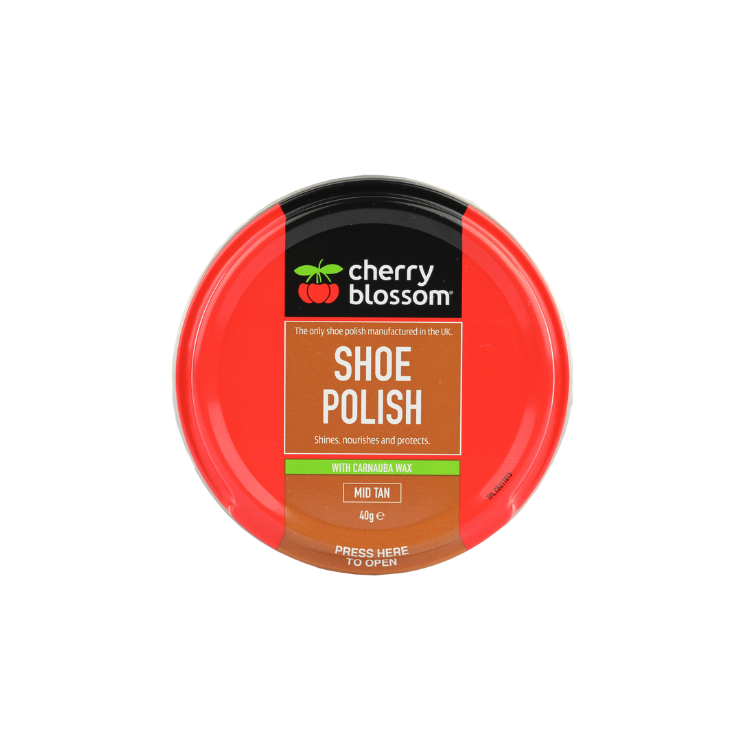 Cherry Blossom Shoe Polish Mid Brown/Tan 40g