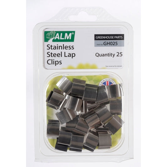 ALM Sprung Glazing Lap Clips Stainless Steel Pack of 25