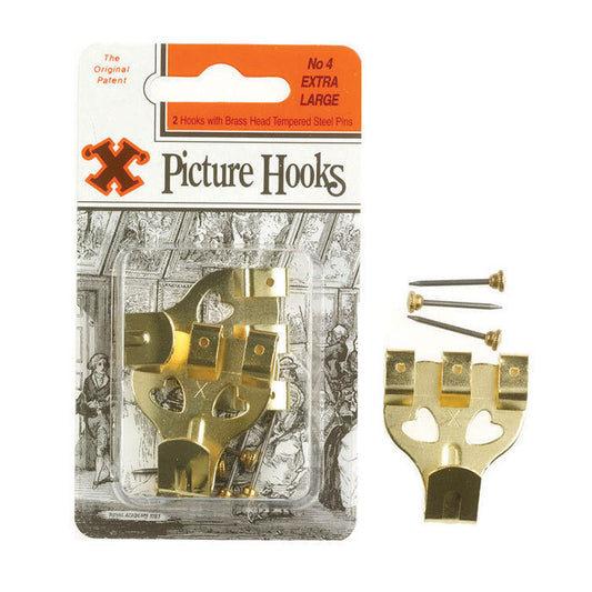 X Picture Hooks No.4 2 Pack