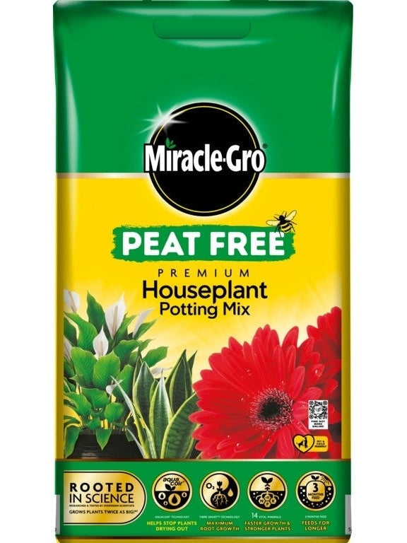Miracle-Gro® Houseplant Potting Mix Peat Free Compost 10L