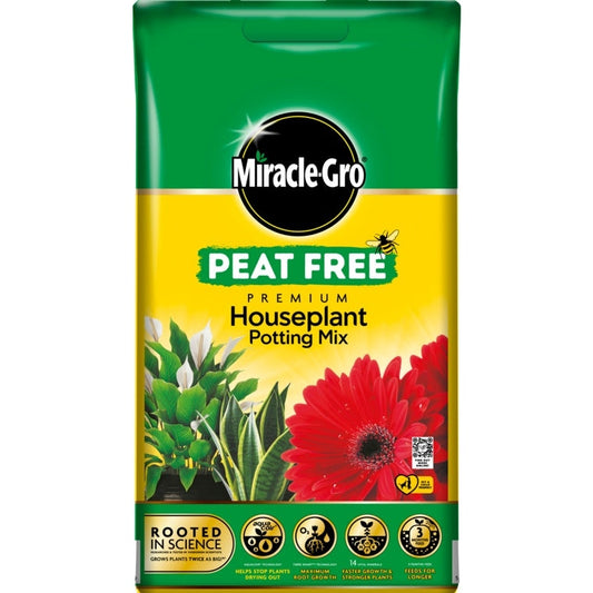 Miracle-Gro® Houseplant Potting Mix Peat Free Compost 10L