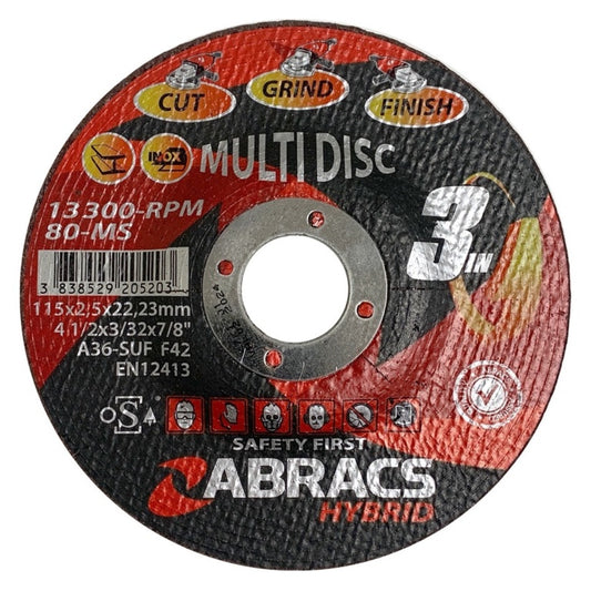 Abracs Hybrid 3in1 115 x 2.5 x 22mm