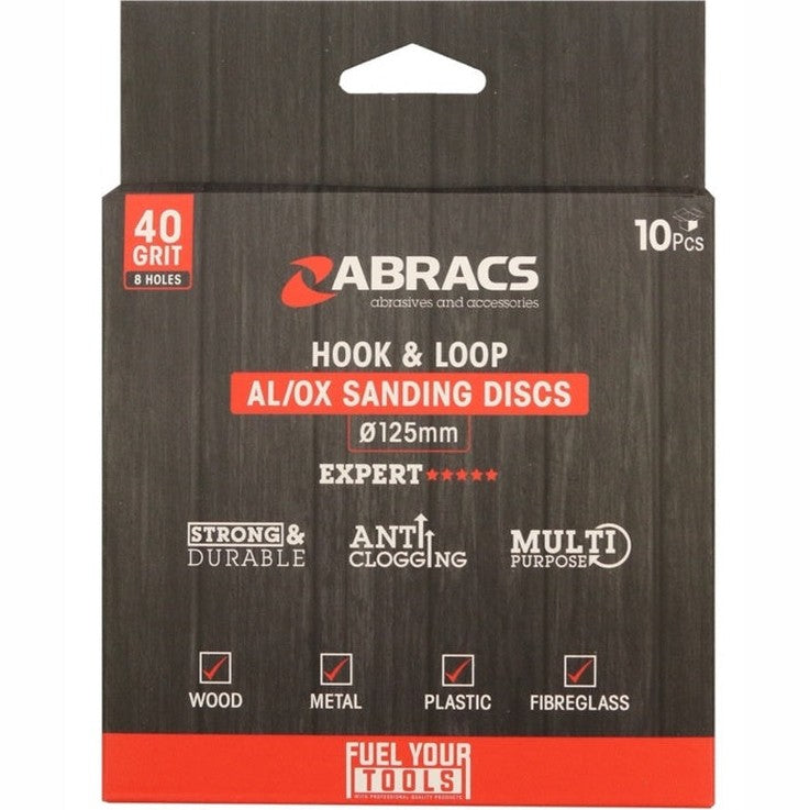Abracs AL/OX Sanding Disc Pack 10 125mm