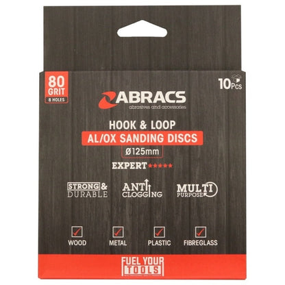 Abracs AL/OX Sanding Disc Pack 10 125mm