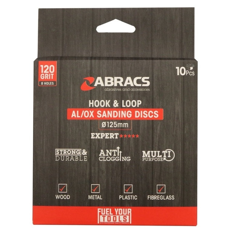 Abracs AL/OX Sanding Disc Pack 10 125mm