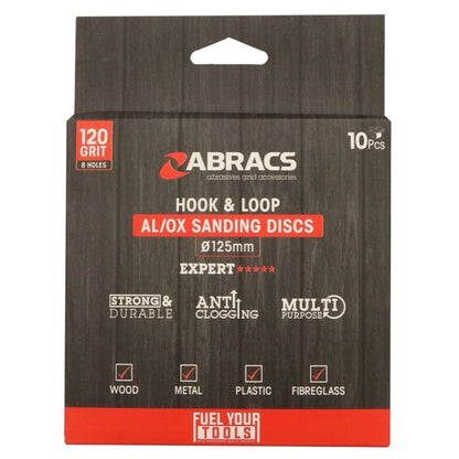 Abracs AL/OX Sanding Disc Pack 10 125mm