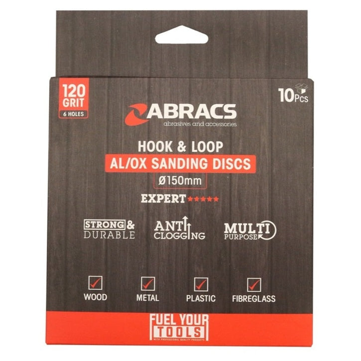 Abracs AL/OX Sanding Disc Pack 10 150mm