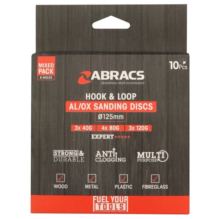 Abracs AL/OX Sanding Disc Pack 10 125mm