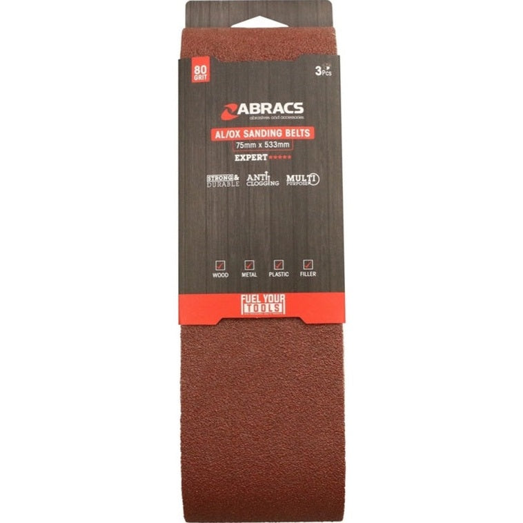 Abracs AL/OX Sanding Belt 75mm x 533mm