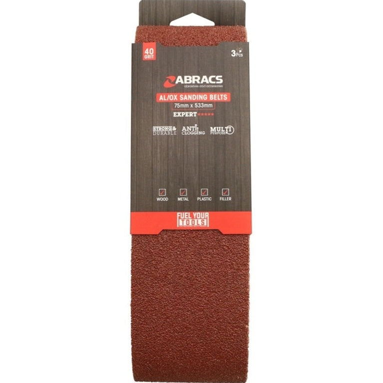 Abracs AL/OX Sanding Belt 75mm x 533mm