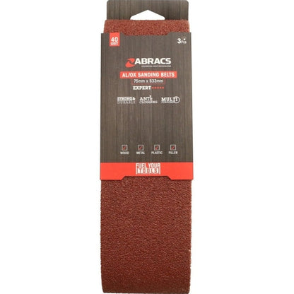 Abracs AL/OX Sanding Belt 75mm x 533mm