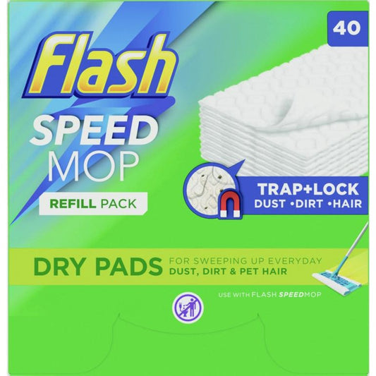 Flash Speedmop Dry Refill Pads 40 Pads