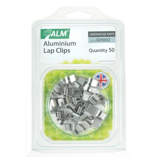 ALM Aluminium Lap Clips Pack of 50