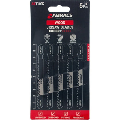 Abracs Jigsaw Blade For Wood Pack 5 ABT101D