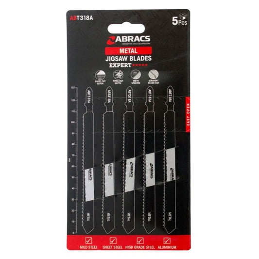 Abracs Jigsaw Blade For Metal Pack 5 ABT318A