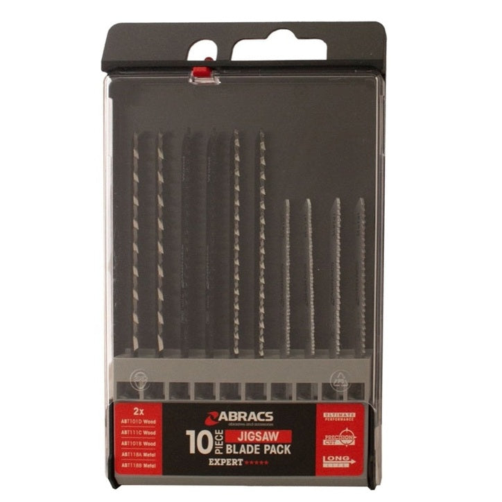 Abracs Jigsaw Blade For Wood & Metal Assorted Pack 10