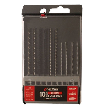 Abracs Jigsaw Blade For Wood & Metal Assorted Pack 10