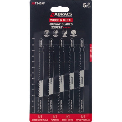 Abracs Jigsaw Blade For Wood & Metal Pack 5