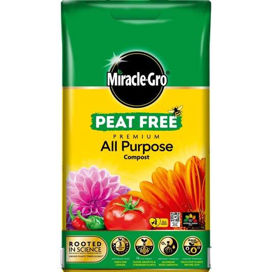 Miracle-Gro® Premium All Purpose Peat Free Compost 10L