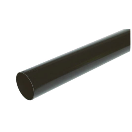 Rainwater Round Downpipe Black 68mm