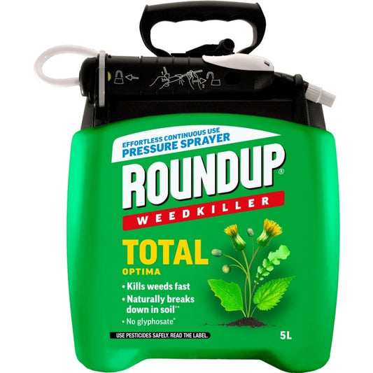 Roundup Total Optima Ready To Use Weedkiller 5L Pump n Go