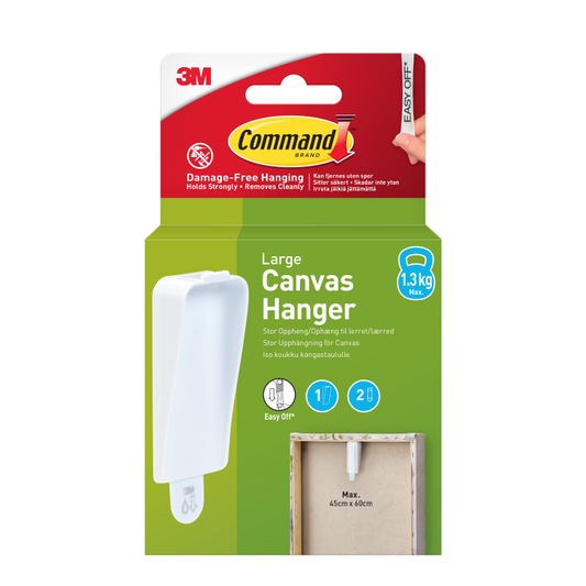 Command Large Canvas Hanger White 17044
